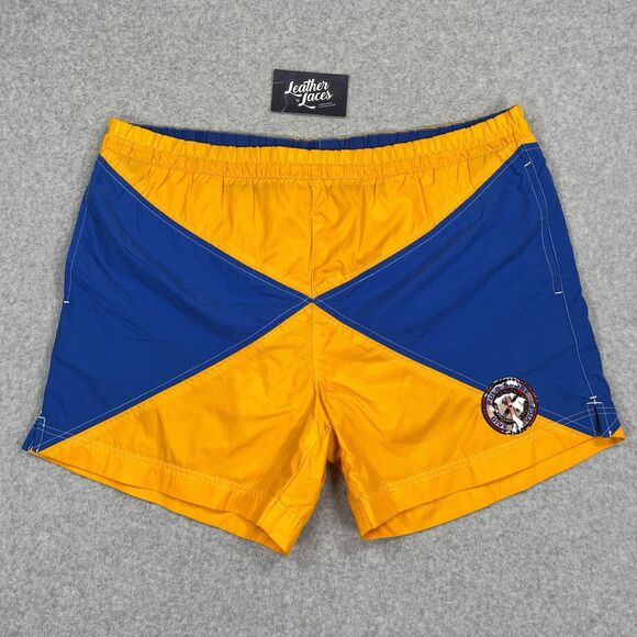 Vintage Polo Sport Ralph Lauren Swim Trunks Mens L Nylon Dive Service 90s Shorts - Picture 1 of 10